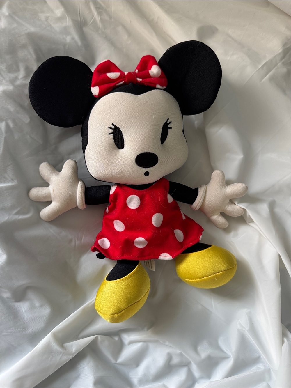 Disney World Red Polka Dot Plush Minnie-Style Doll for Kids